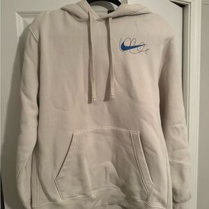 Nike Men's Cream Hoodie